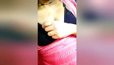 Indian babe with big tits gets horny and masturbates