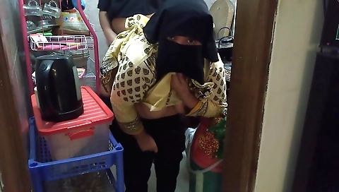 Busty brunette babe seduces a black man and fucks him