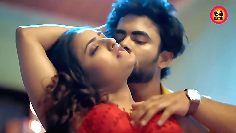 Busty brunette chick gets on the phone with her partner