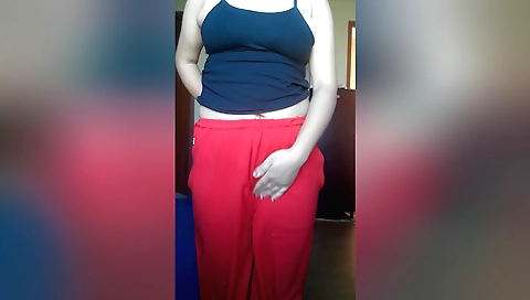 Stunning brunette solo video with natural tits and body