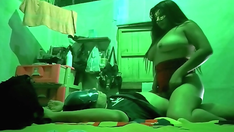 Chubby milf milf takes a ride on my dick on christmas night