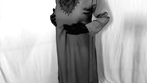 Sexy muslim teen 18+ enjoying solo sex with neighbor