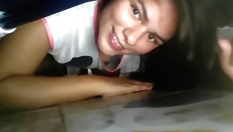 Indian brunette fucks her ass with a large big dick