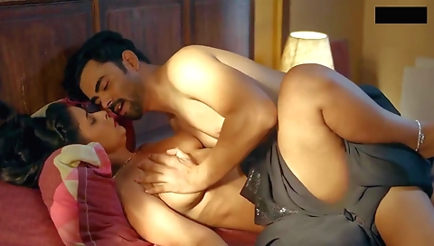 Indian milf in sexy lingerie gets fucked and bent over