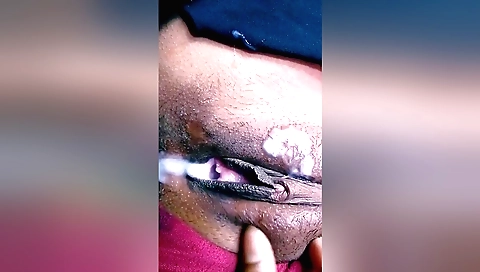 Indian wife has her crotch creampied by her husband