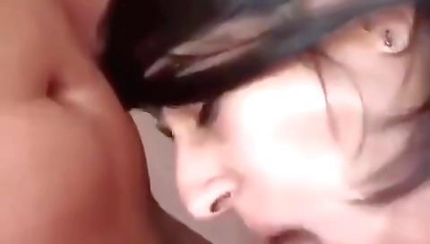 Indian girl in leather pants 1st time getting facial