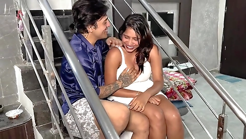 Busty indian hottie with huge ass rides a hard cock