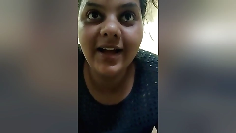 Indian girl is sucking deep throat after a sex on the bed