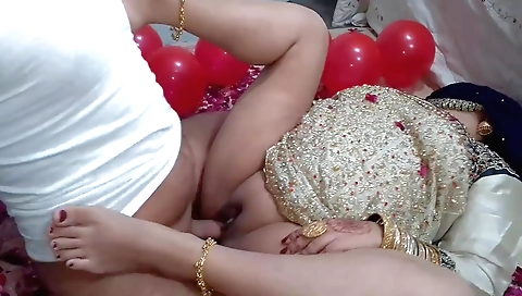 Indian bride is getting fucked in a homemade wedding scene