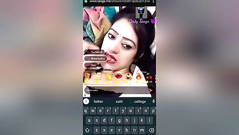 Busty tango dancer in amateur web camera show 3d video