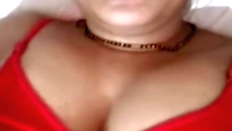 Amature solo video of a hot brunette in a sexy outfit