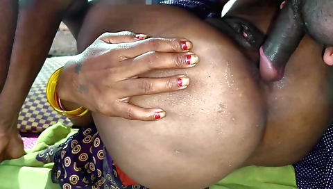 Indian big ass babe is getting her lover's dick inside her