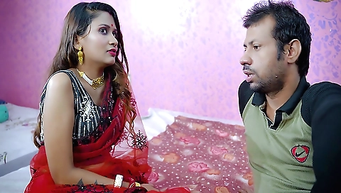 Indian slut gets fucked with her friend's friend in the bedroom