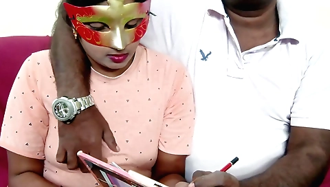 Indian teacher is giving a handjob in hot school scene