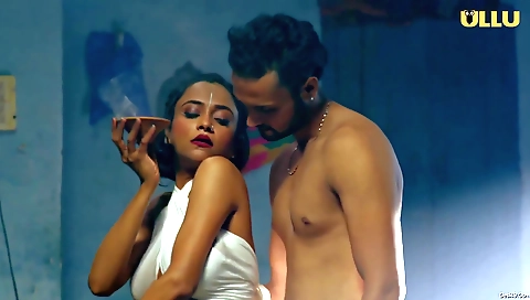 Amazing brunette milf in stockings in her underwear