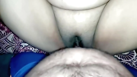 Indian amateur with big tits and small body makes pov video