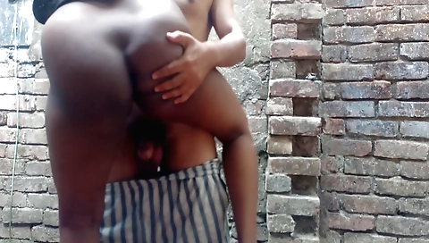 Indian girl in a black bonnet and a white dress 18+ video