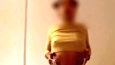 Solo female shows off her tits and moans with delight