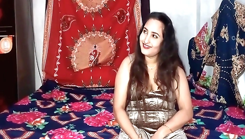 Brunette fucks a servant by herself and cum on her face