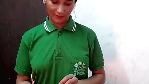 Indian solo female masturbating and taking care of her body