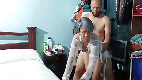 A big black cock inside a hot redhead in homemade porn