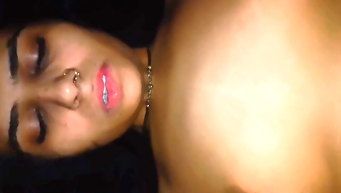 Latika sucks my cock and then rubs it with her hairy pussy