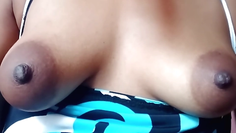 Sexy brunette shows off her sexy body in a solo video