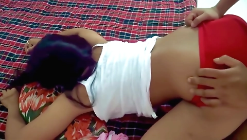 Indian girl in the big ass porn video with a creampie