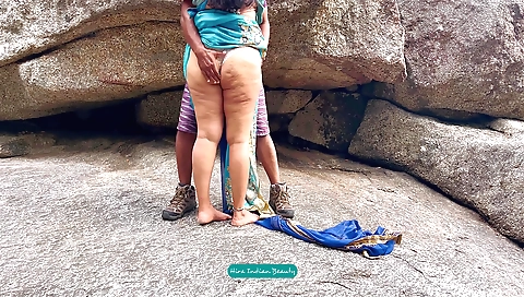 Indian amateur couple with big booty 18+ outdoor sex