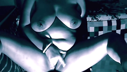 Busty redhead shows off her big boobs and a hot pussy