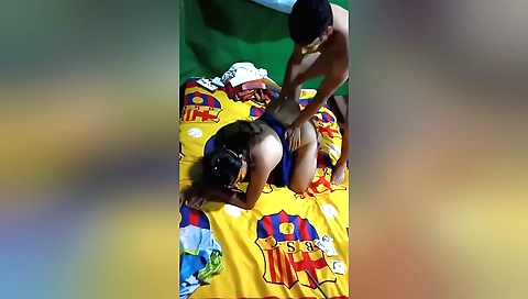 Brunette is fucked by me in an amateur cam video video