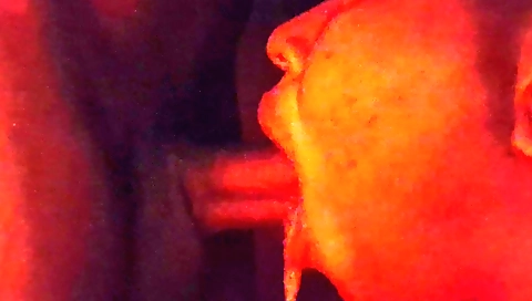 Girl in kitchen takes it to the kitchen and deep throats