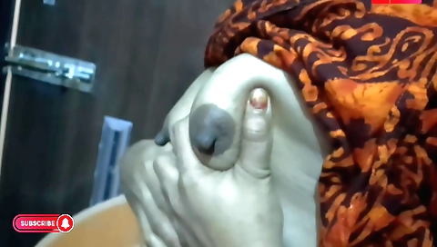 Indian porn video with hot brunette girl in a big black cock