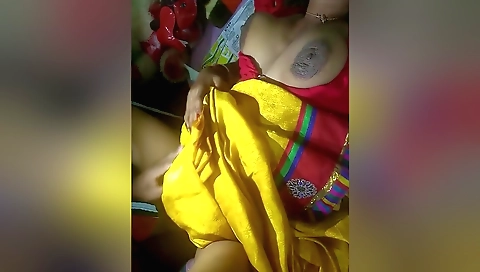 Indian amateur slut with big tits is riding a big cock