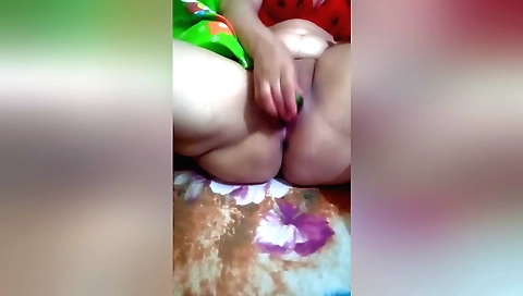 A beautiful teen 18+ gets fucked with various toys