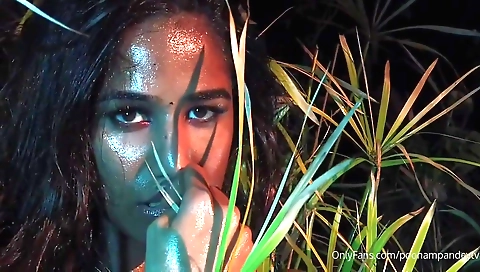 First time naked solo video with a beautiful brunette girl