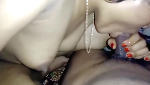 Indian girl fucks her boyfriend on the bed in POV cam