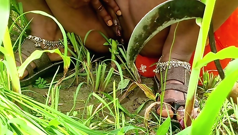 Indian amateur solo female in bikini enjoys her body