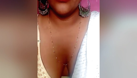 Indian amateur brunette shows her big ass and hairy pussy