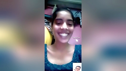 Indian woman is masturbating with her mouth on webcam