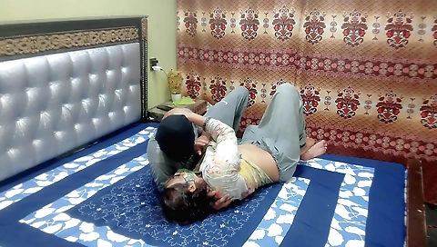 Indian house maid fucked when the wife went for shopping