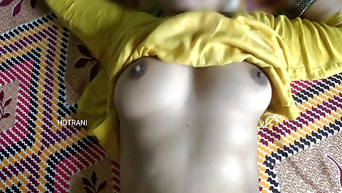 Indian bhabhi with hairy pussy and big booty sex video